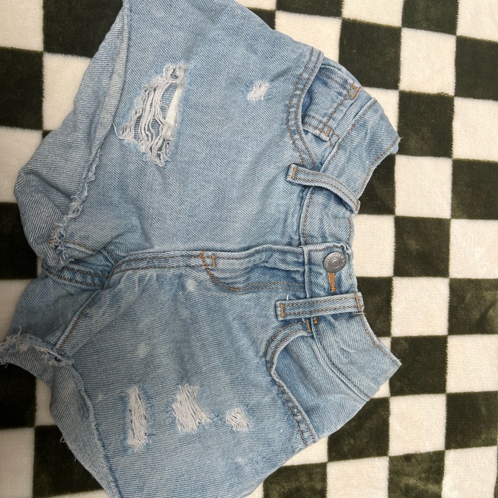 Old Navy Girls Denim Shorts Bundle - Dark Blue, Medium Blue, Light Blue, Black - Picture 8 of 16